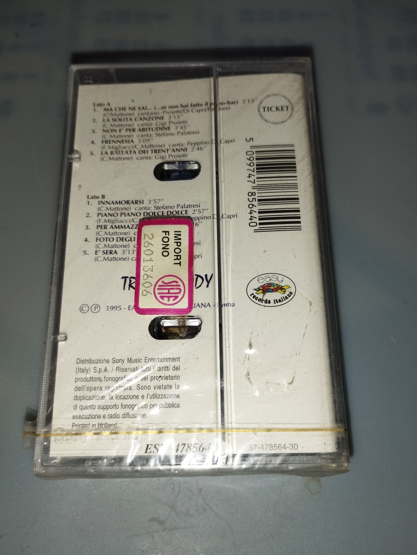 Ma che ne sai"Trio Melody Musicassetta
Easy Records Sigillata