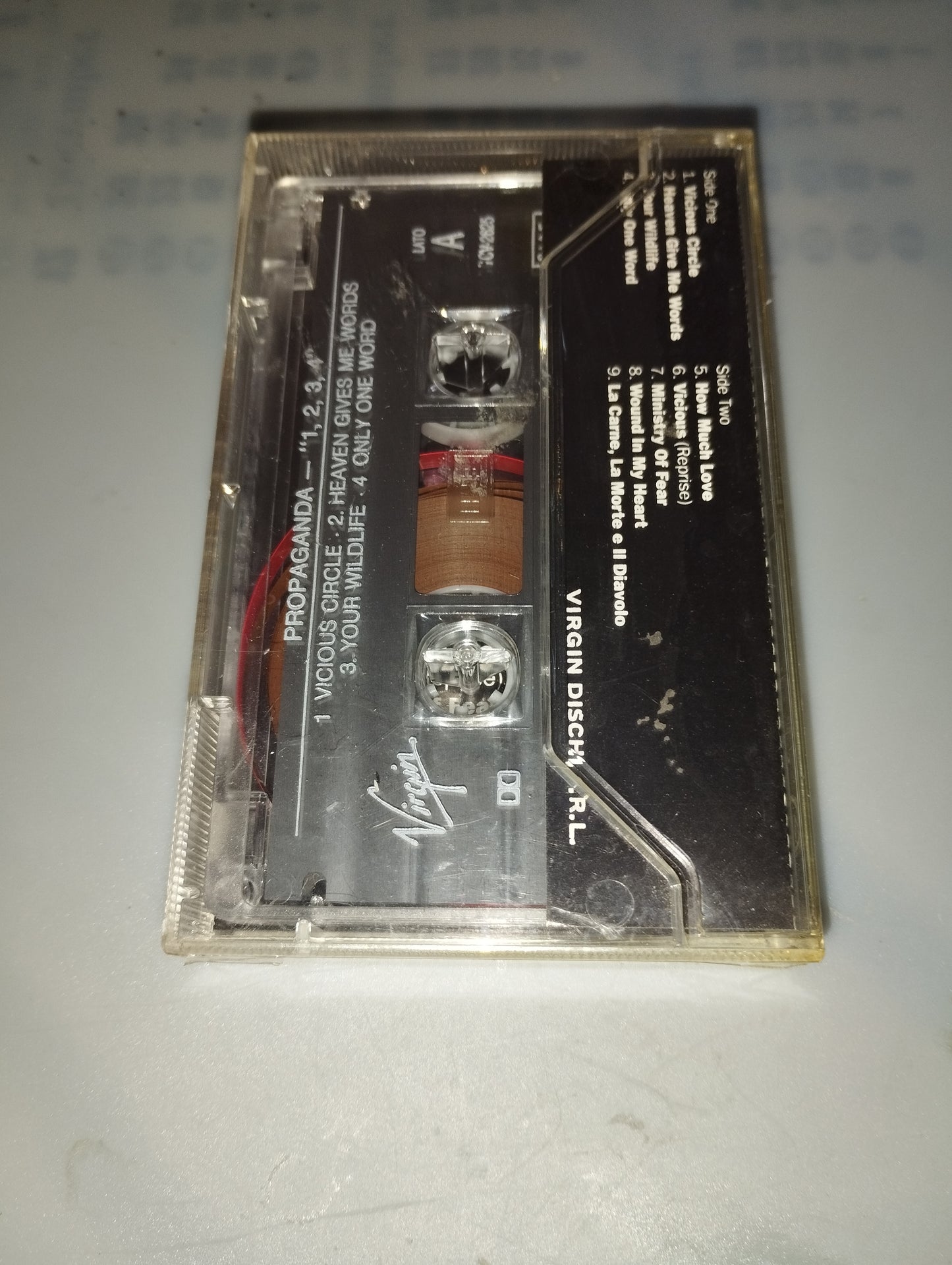 "1234" Propaganda
Virgin cassette tape
Sealed