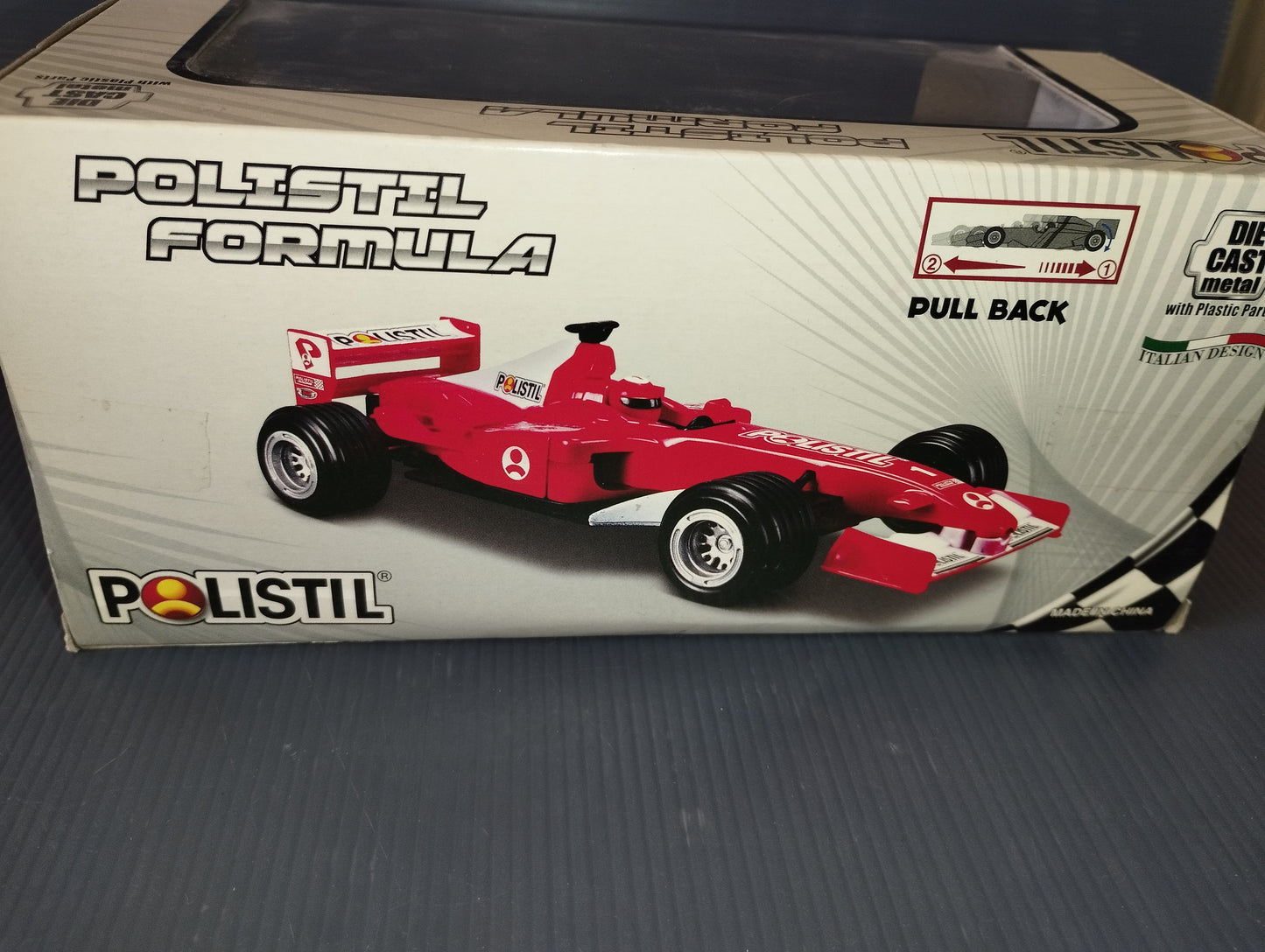 Formula Polistil model
Die Cast Metal with plastic parts
