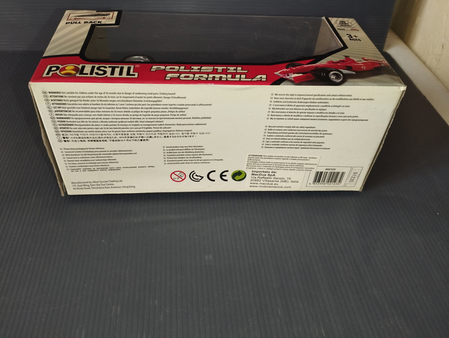 Formula Polistil model
Die Cast Metal with plastic parts