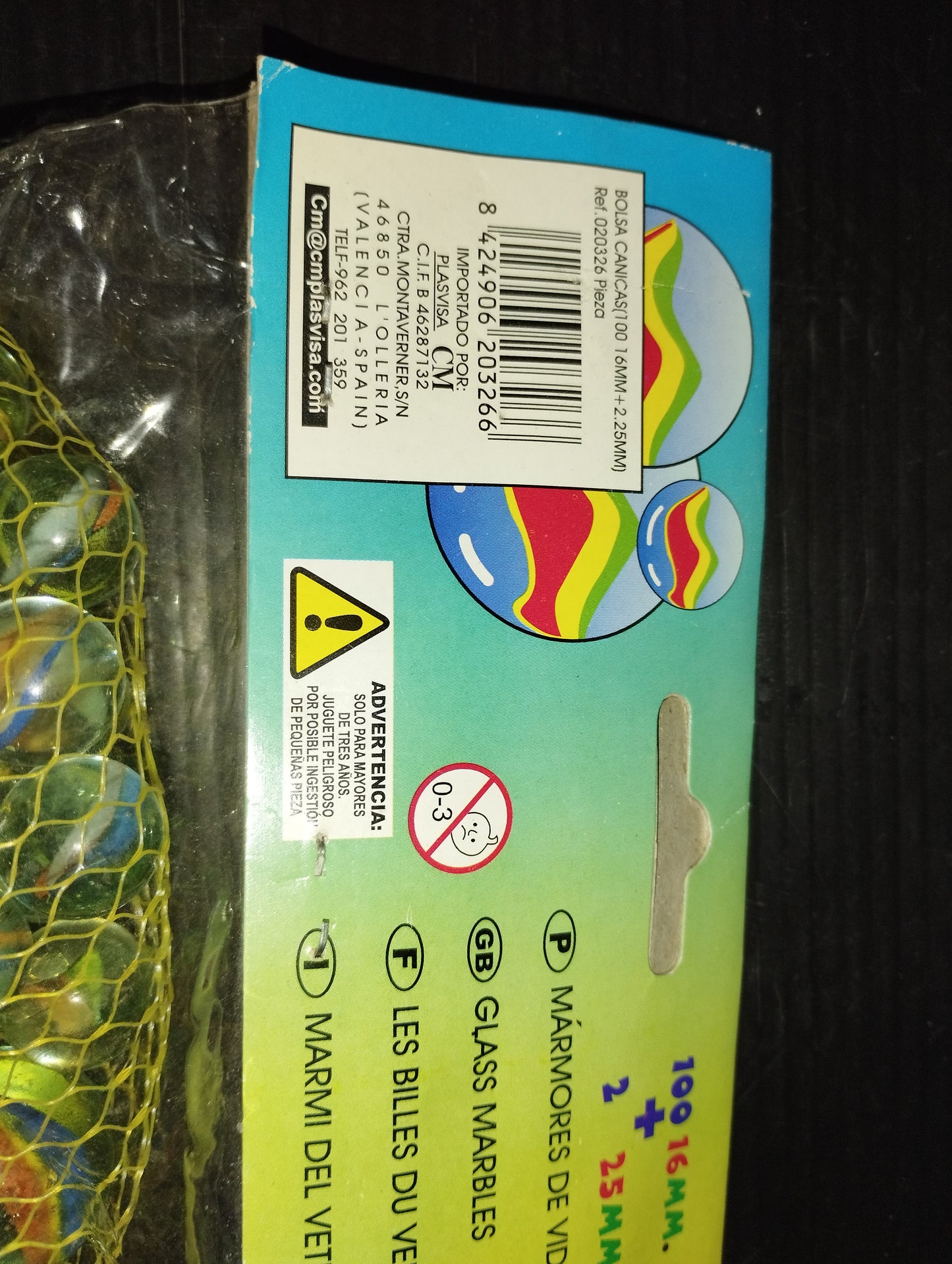 Bag of 102 Glass Marbles (Glass Marbles)
Brand CM