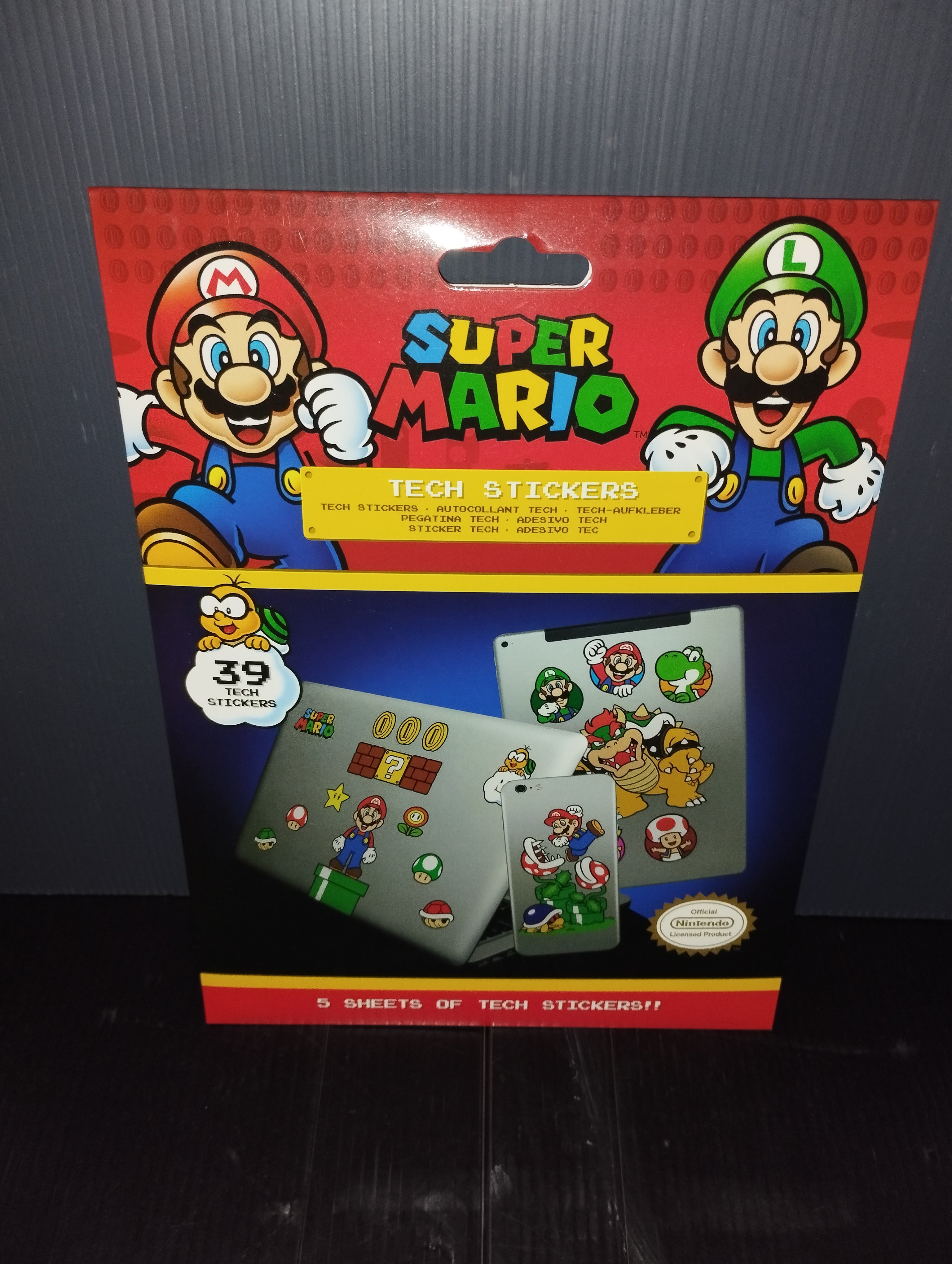 Supermario Stickers Originali Nintendo 39 Adesivi Ufficiali