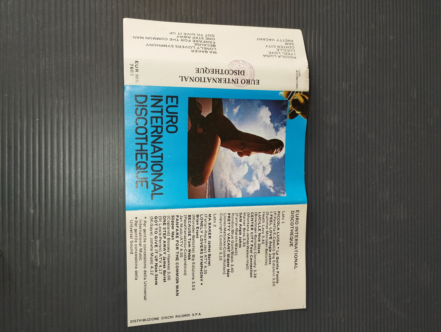 Euro International Discotheque"Various artists cassette