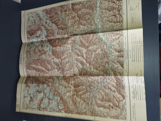 Ancient paper map of Aosta sheet 28
scale 1:100,000