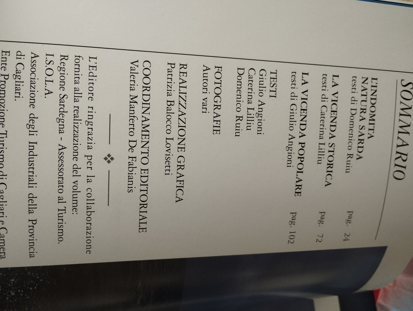 Libro " Sardegna" Angioni/ Lilliu/Ruiu White Star 1993