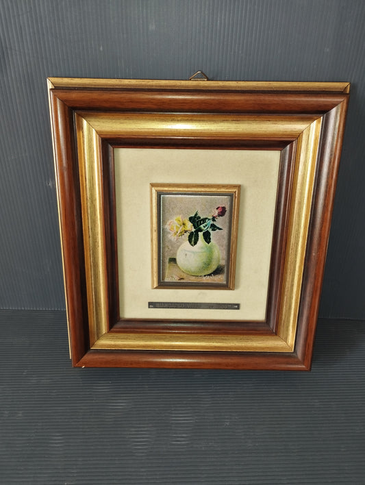 "The Roses" painting by Giancarlo Vitali on 800 silver
Limited edition of 999 copies