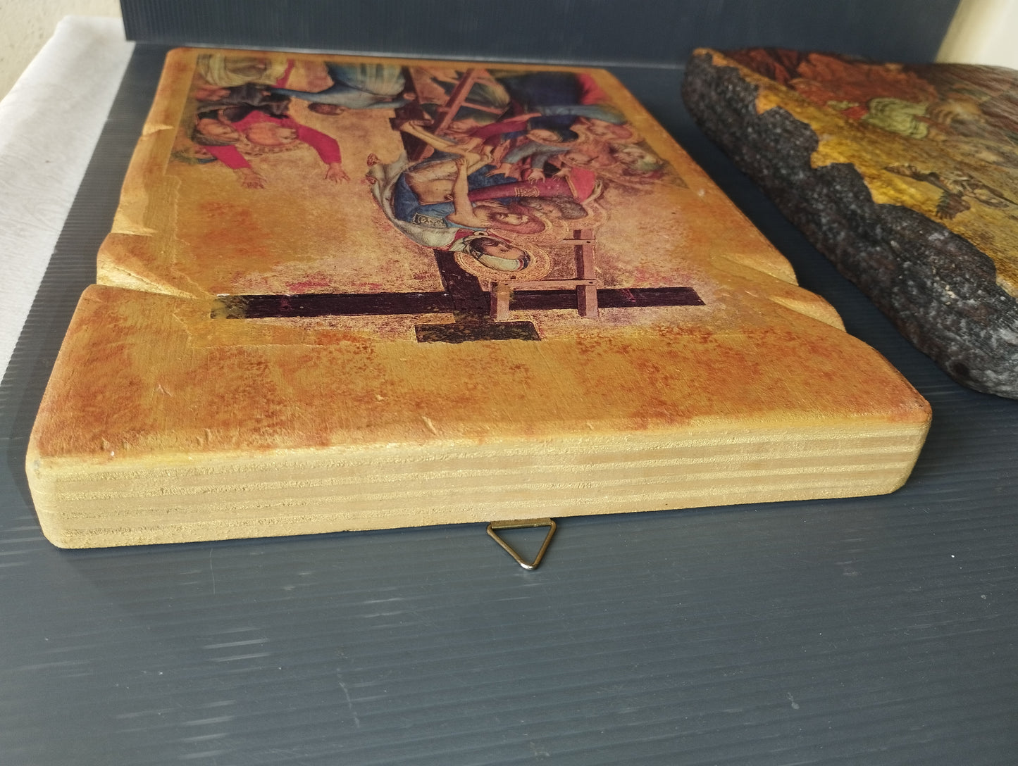 Lot of 2 Sacred Images on Wood These are reproductions