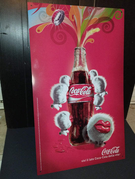 Coca Cola Targa In Latta Originale