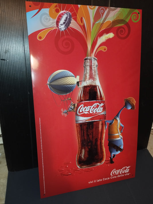 Coca Cola Targa In Latta Originale