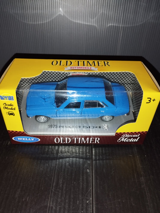 Modellino 1975 Peugeot 504
Prodotto da Welly
Scala 1:36