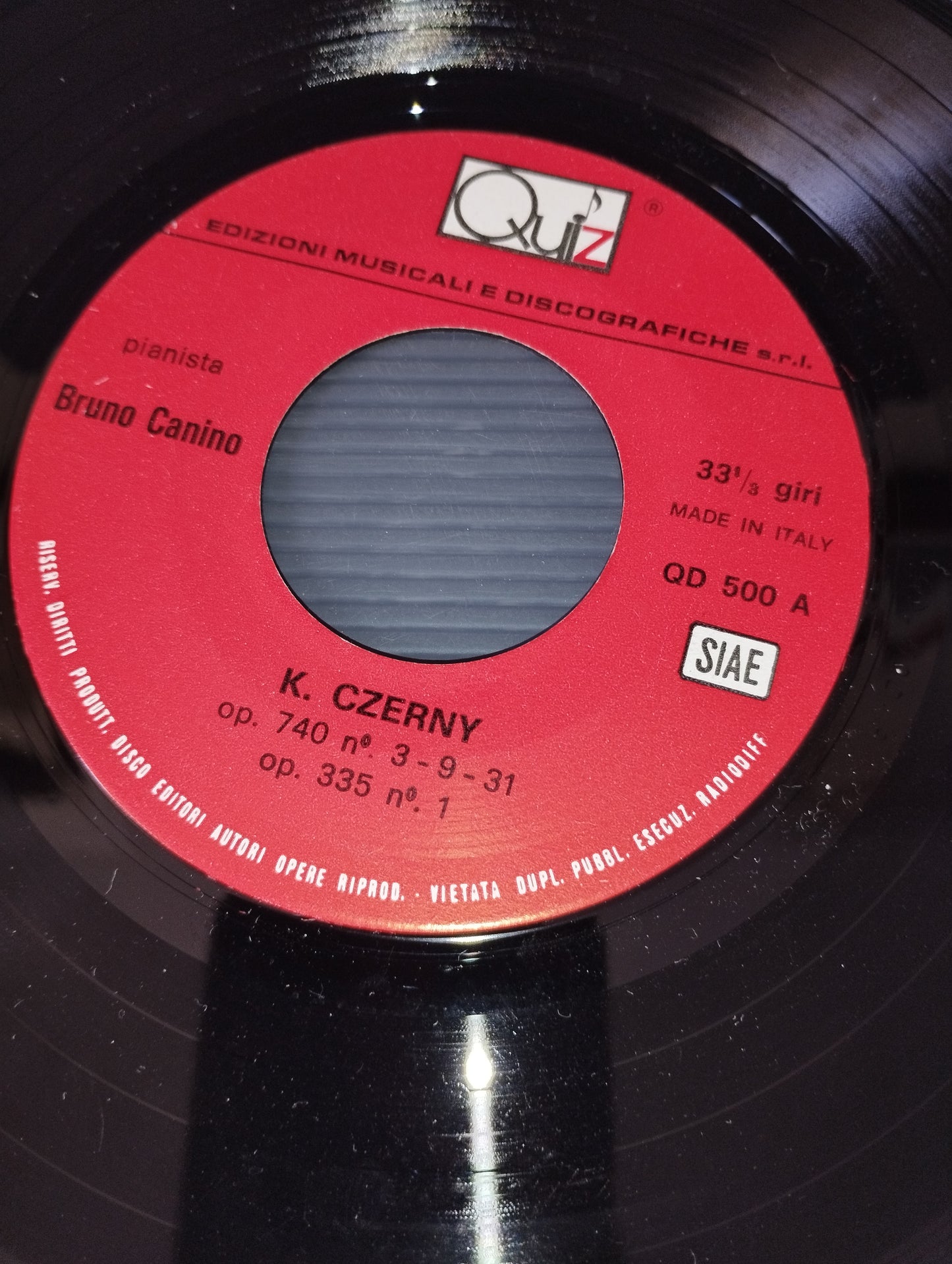 Quiz Edizioni Musicali Discografiche Cod.QD 500
pianista Bruno Canino