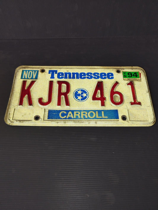 Original Tennessee USA vehicle license plate
