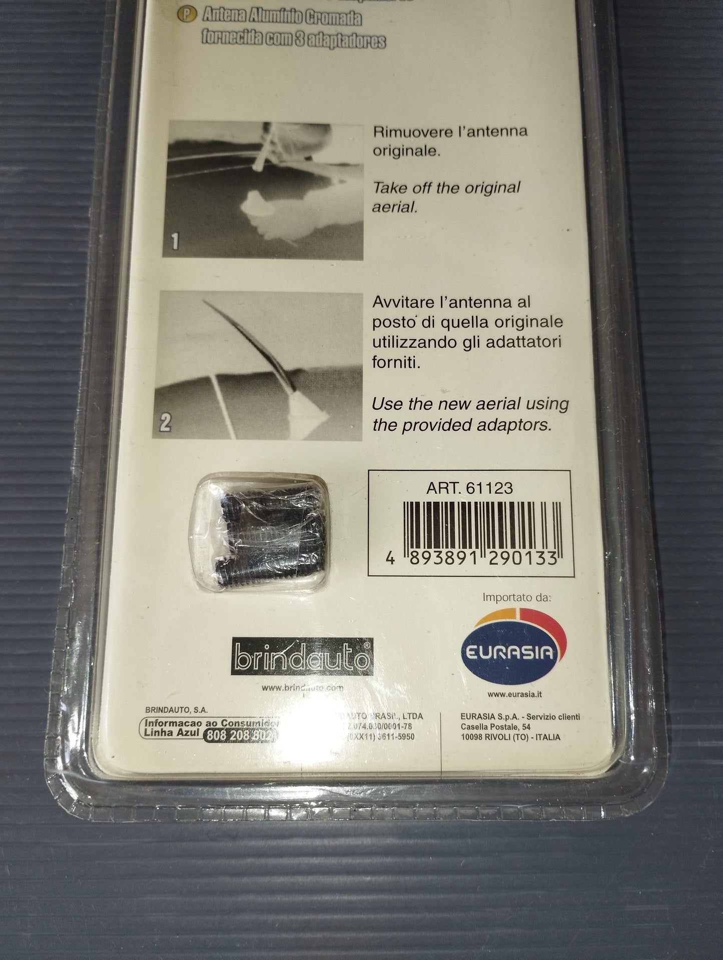 Lotto Specchietto +Antenna Pro Type Evo Brindauto
In metallo Cromato