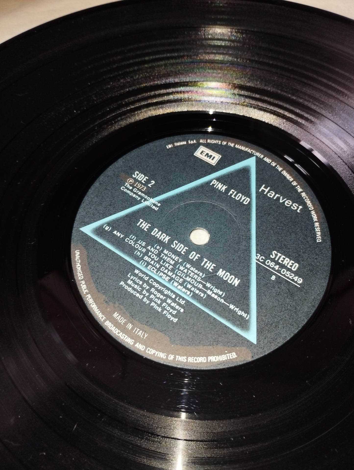 The Dark Side Of The Moon" Pink Floyd Lp 33 giri