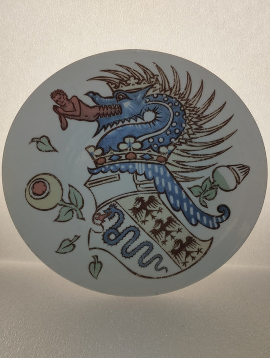 Piatto In Ceramica Fornasetti Per Alfa Romeo 1970