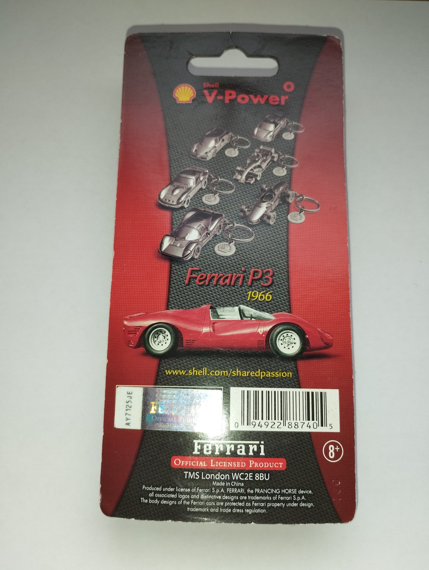 Ferrari P3 1966 key ring
Shell V-Power gadgets
In chromed metal