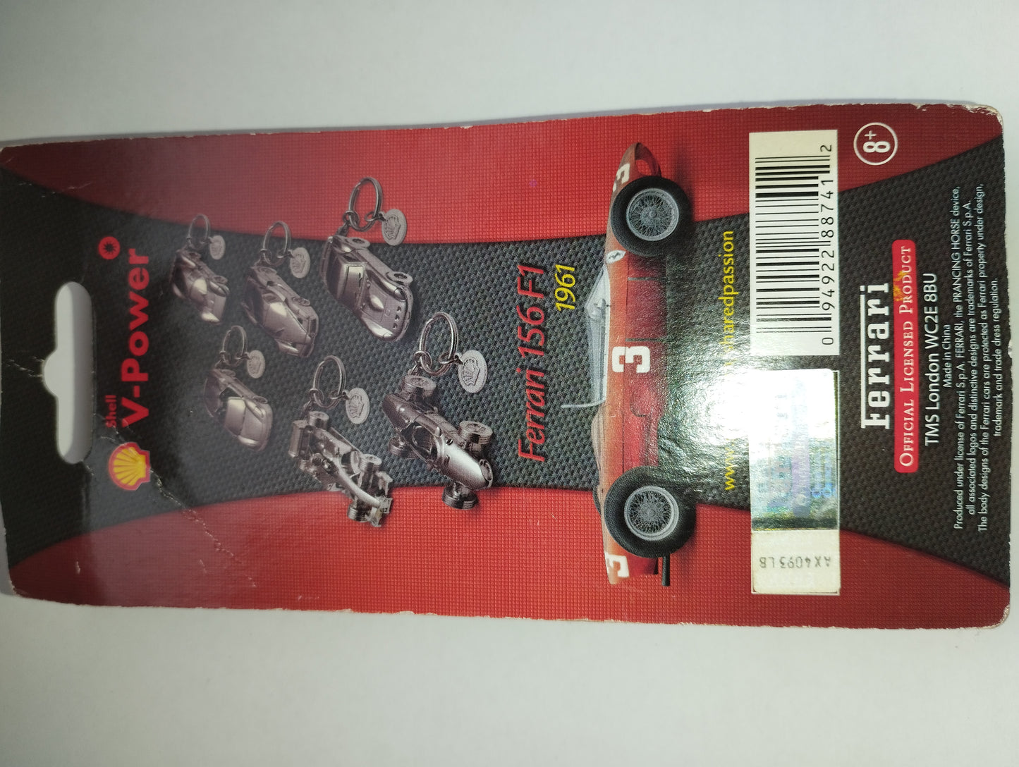 Portachiavi Ferrari 156 F1 1961 gadget Shell V-Power