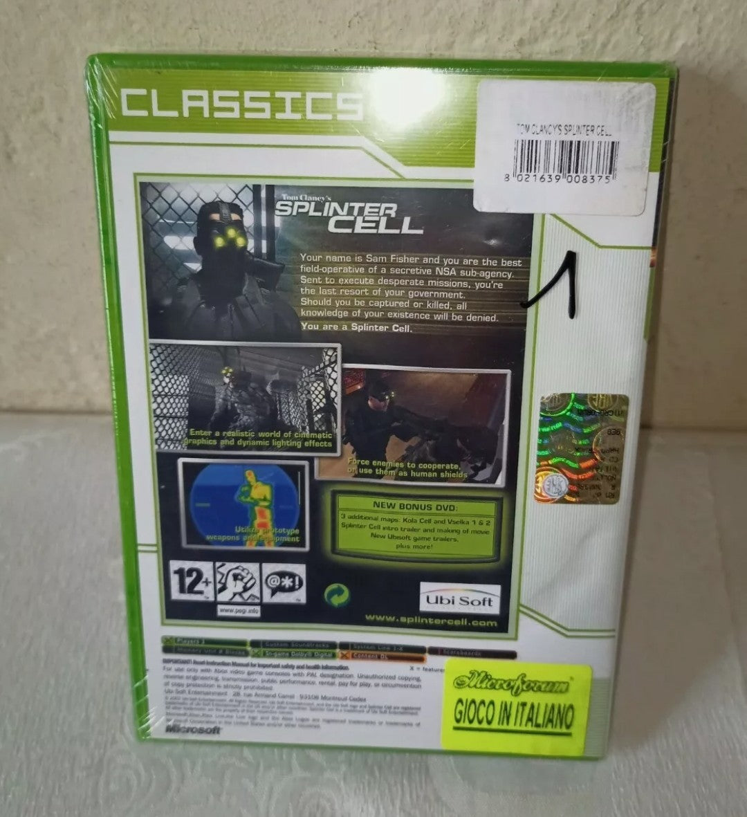 Tom Clancy's Splinter Cell video game for Xbox