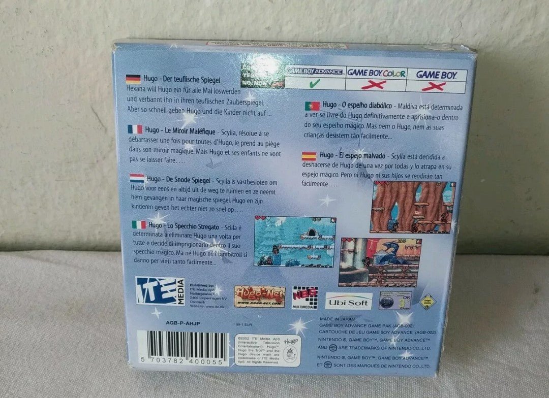 Hugo video game for Game Boy Advance