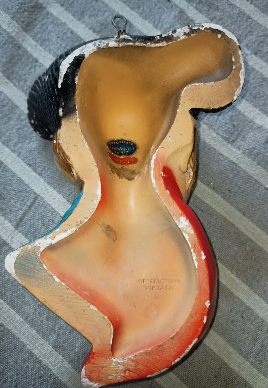 Giovanni Magri plaster head, original from the 50s and 60s