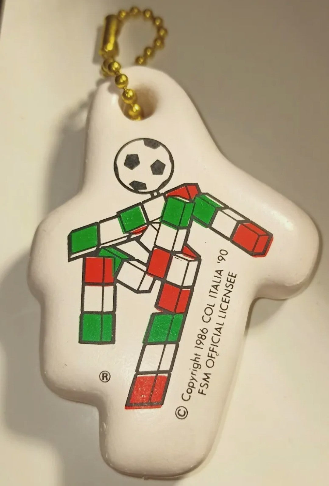 Italy 90 soft key ring