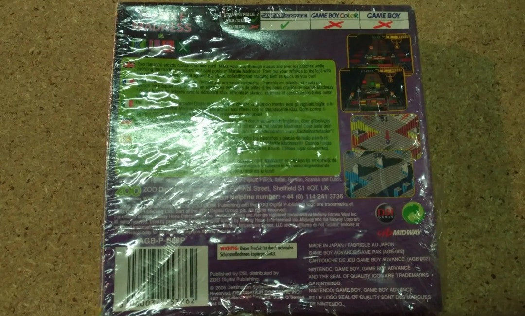 Gioco Marble Madness, Klax - Game Boy Advance, sigillato