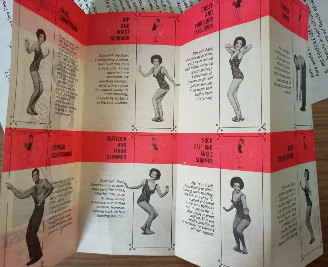 Attrezzo Ginnastica da casa Hypno Twist, originale anni 60