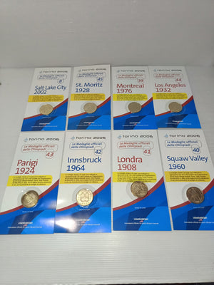 8 Medaglie Ufficiali Delle Olimpiadi Torino 2006.
La Gazzetta dello sport.