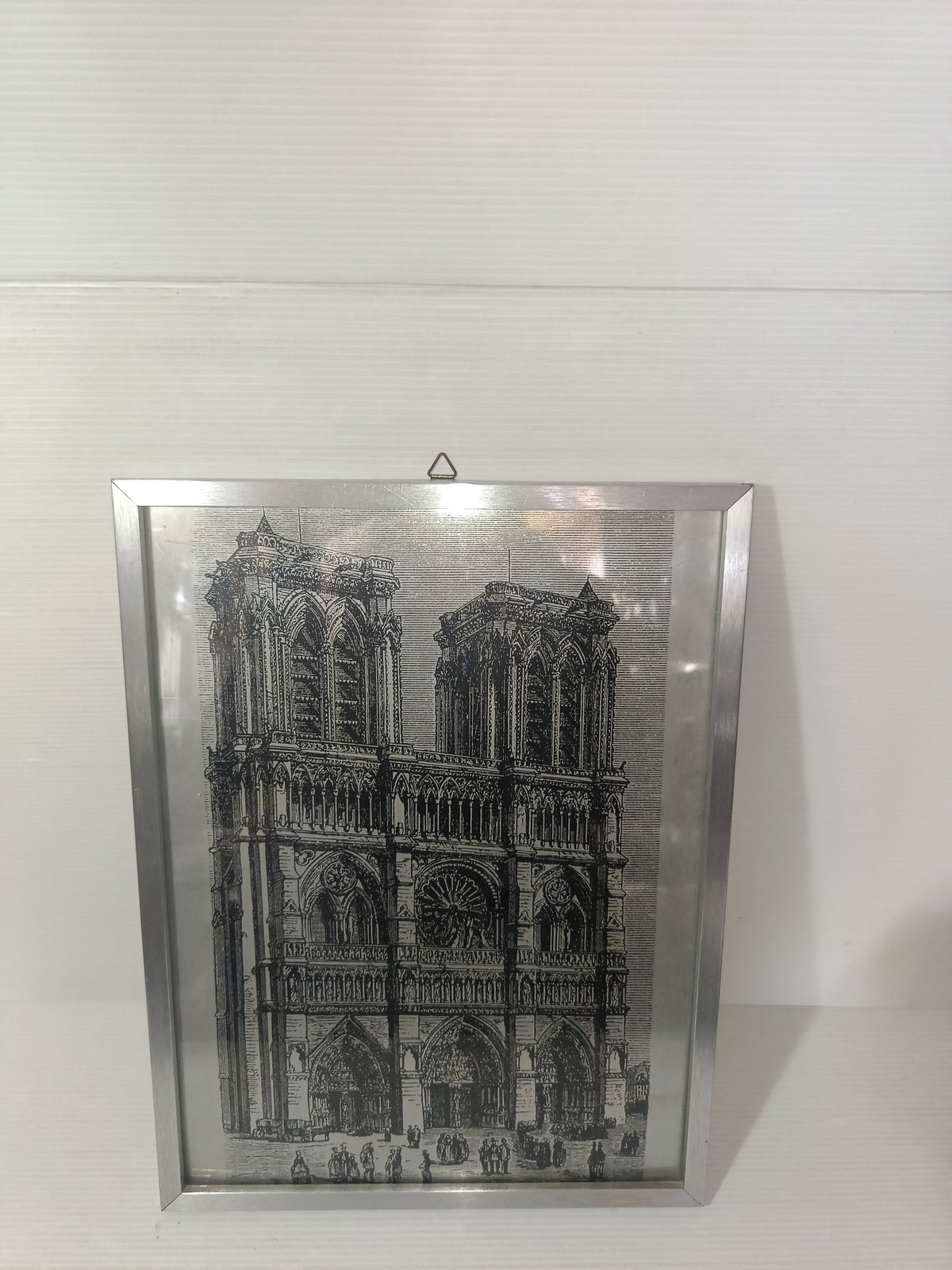 Cathedral Notre-dame de Paris Stampa Su Lastra Vintage .