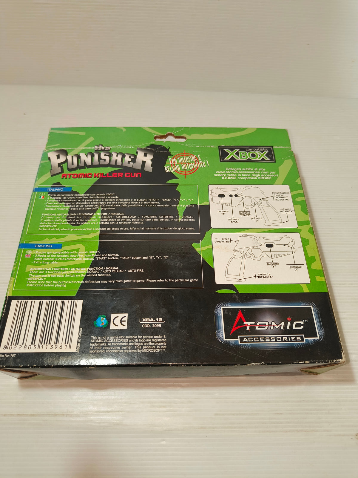 Accessorio Xbox The Punisher Killer Gun Atomic