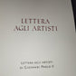 Letter to Artists John Paul II Special Edition Out of Commerce