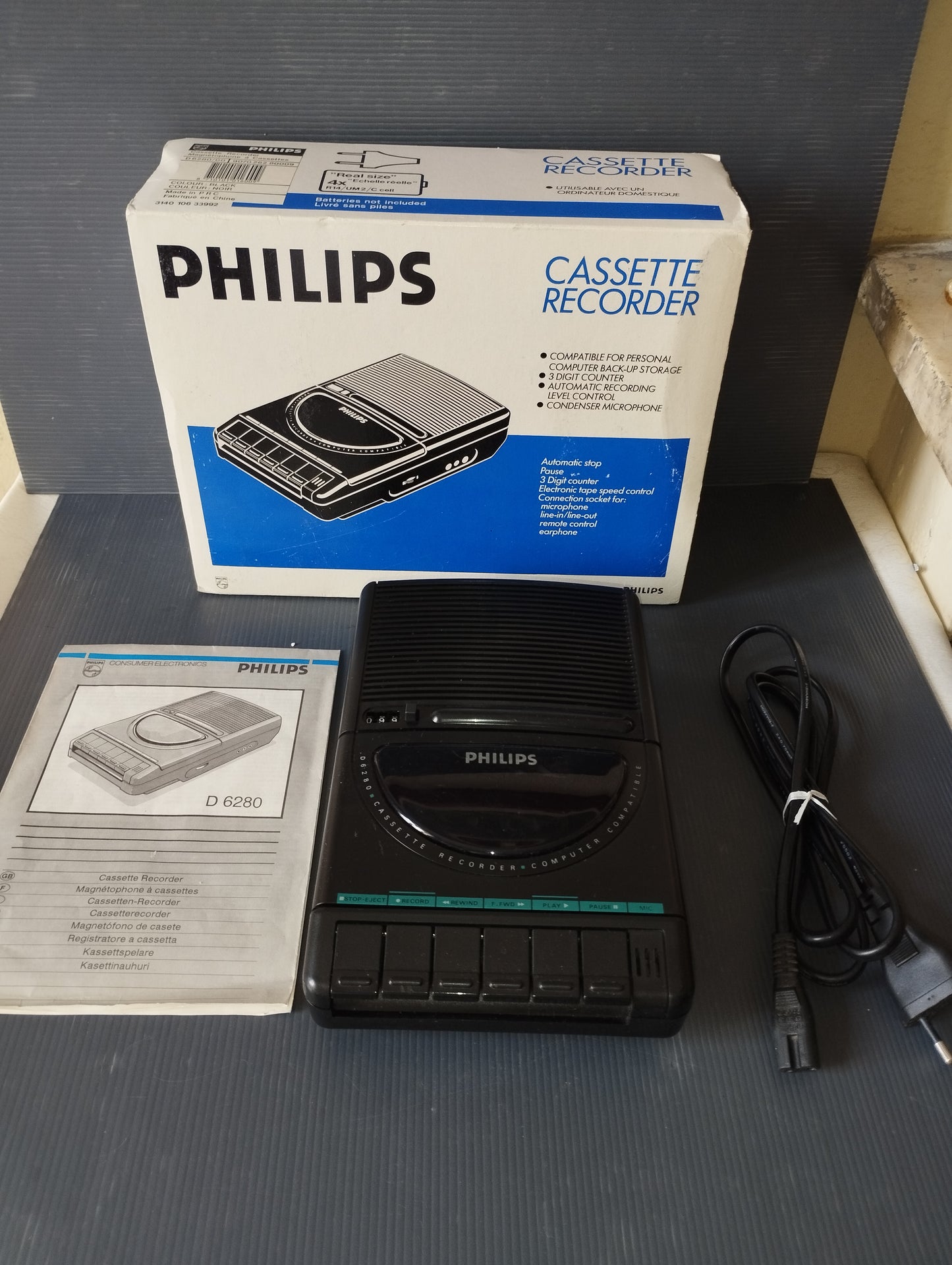 Philips Cassette Recorder D 6280