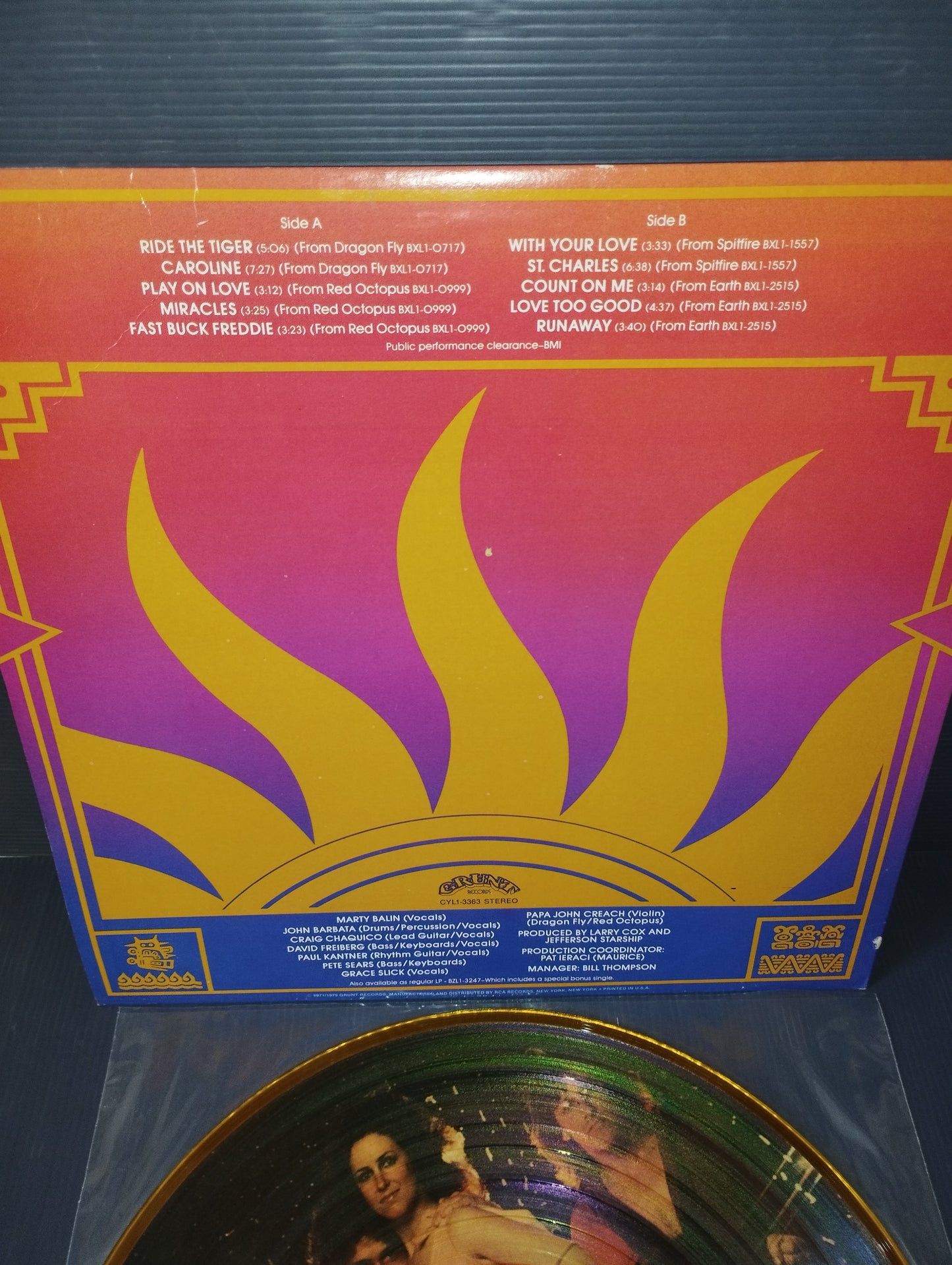 Gold Jefferson Starship

Picture disc limited edition