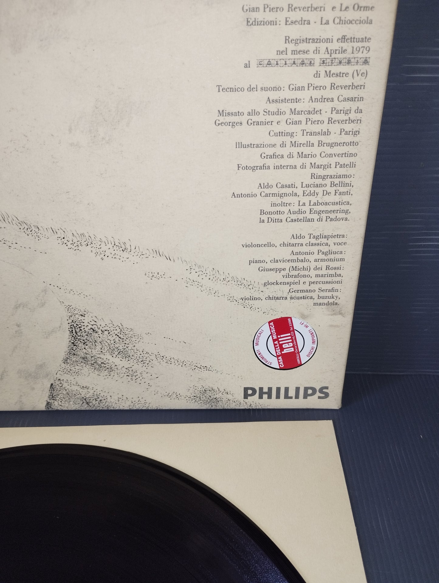 Florian" Le Orme Lp 33 Giri Edito nel 1979 da Philips cod.6323 086