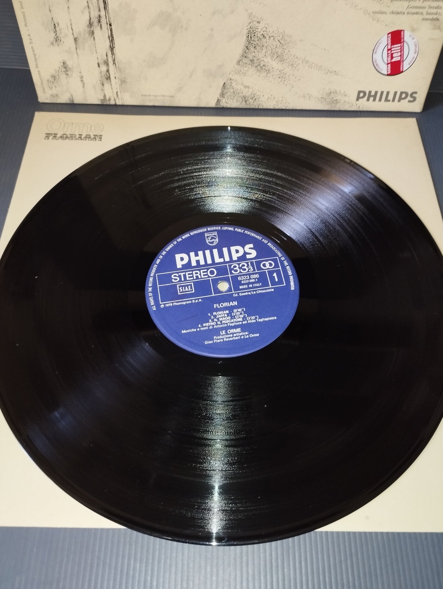 Florian" Le Orme Lp 33 Giri Edito nel 1979 da Philips cod.6323 086