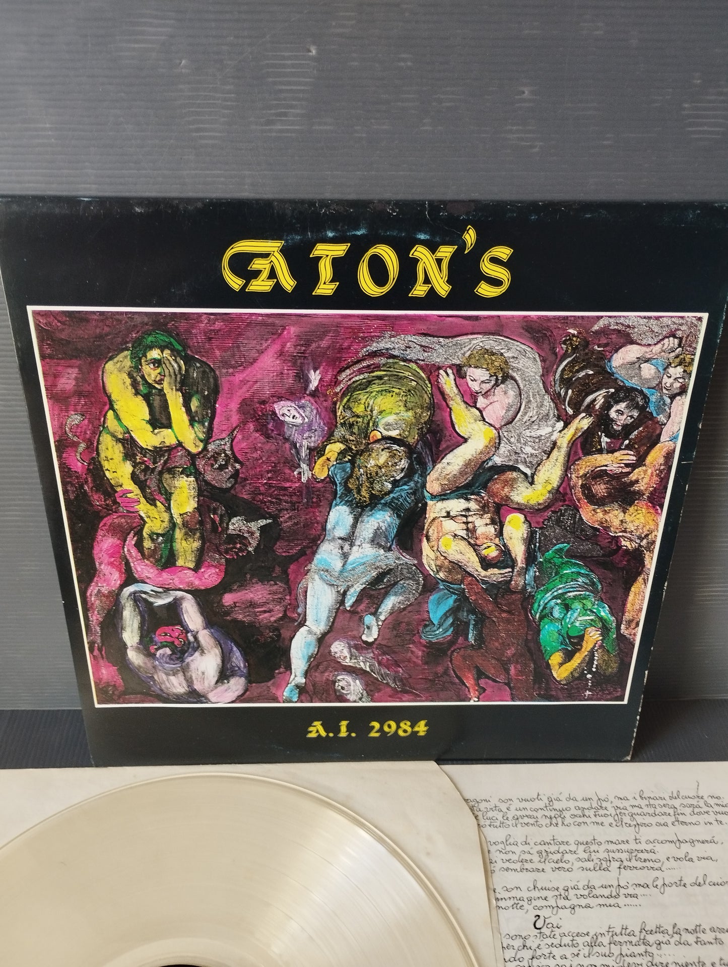 AI 2984" Aton's Lp 33 Giri

 Published in 1989 by ATS Records

 Clear vinyl