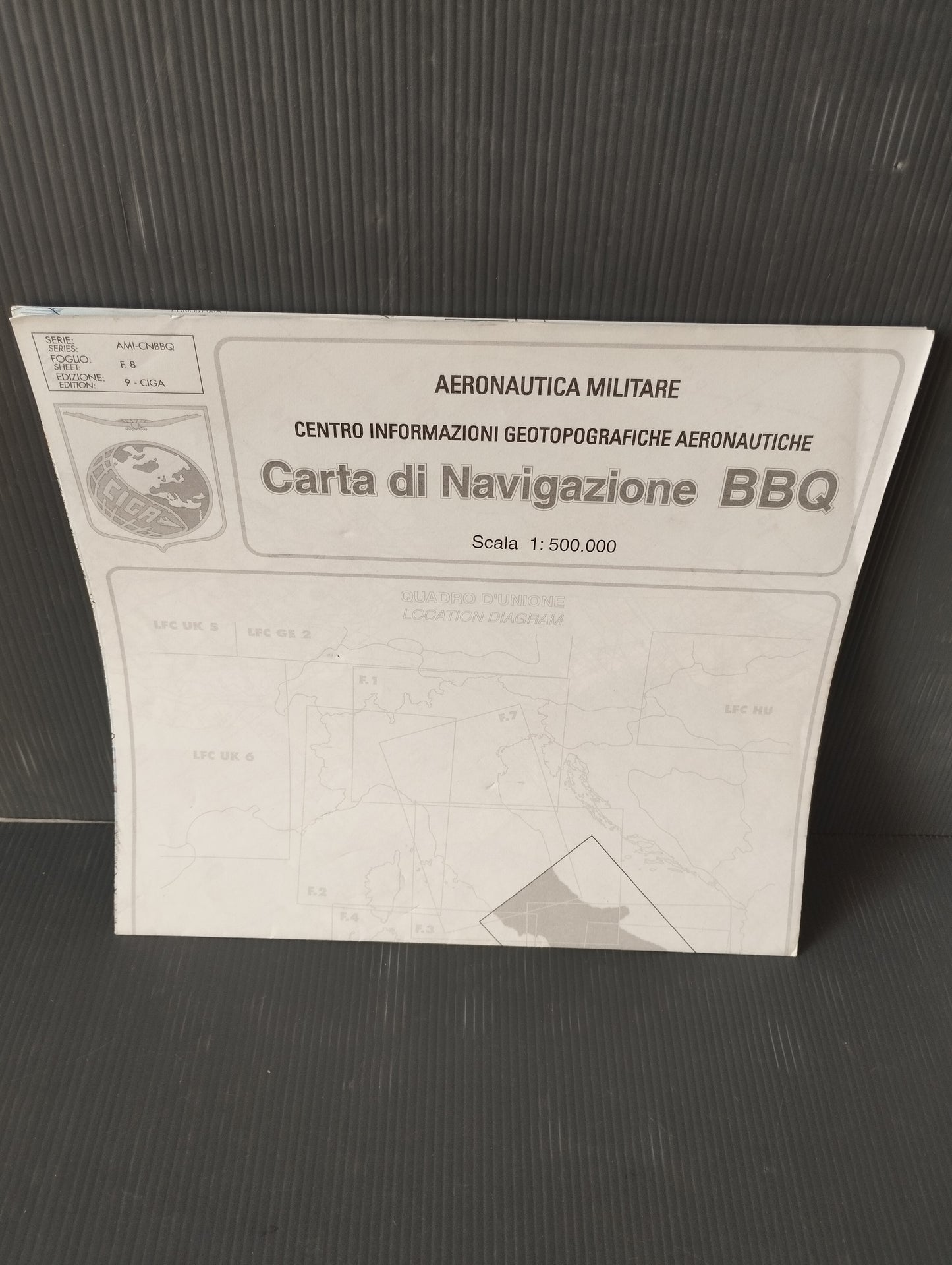 Ciga Aeronautica Militare BBQ Navigation Chart
 Scale 1:500,000