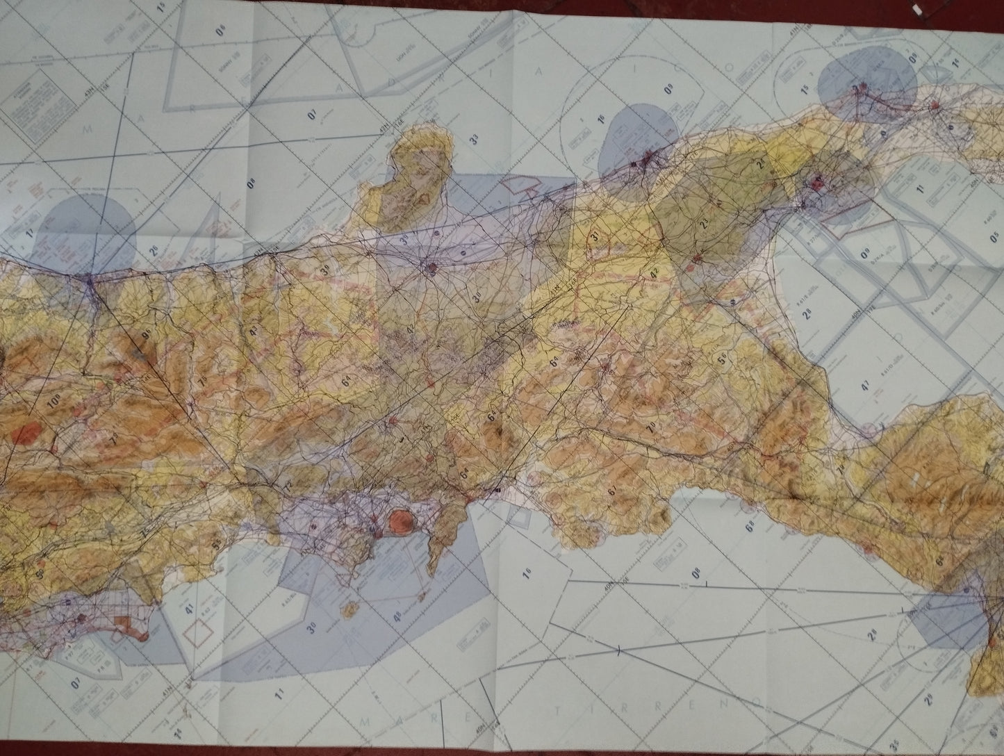 Ciga Aeronautica Militare BBQ Navigation Chart
 Scale 1:500,000