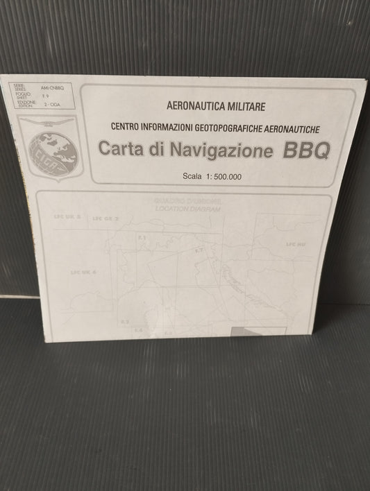 Ciga Aeronautica Militare BBQ Navigation Chart
 Scale 1:500,000