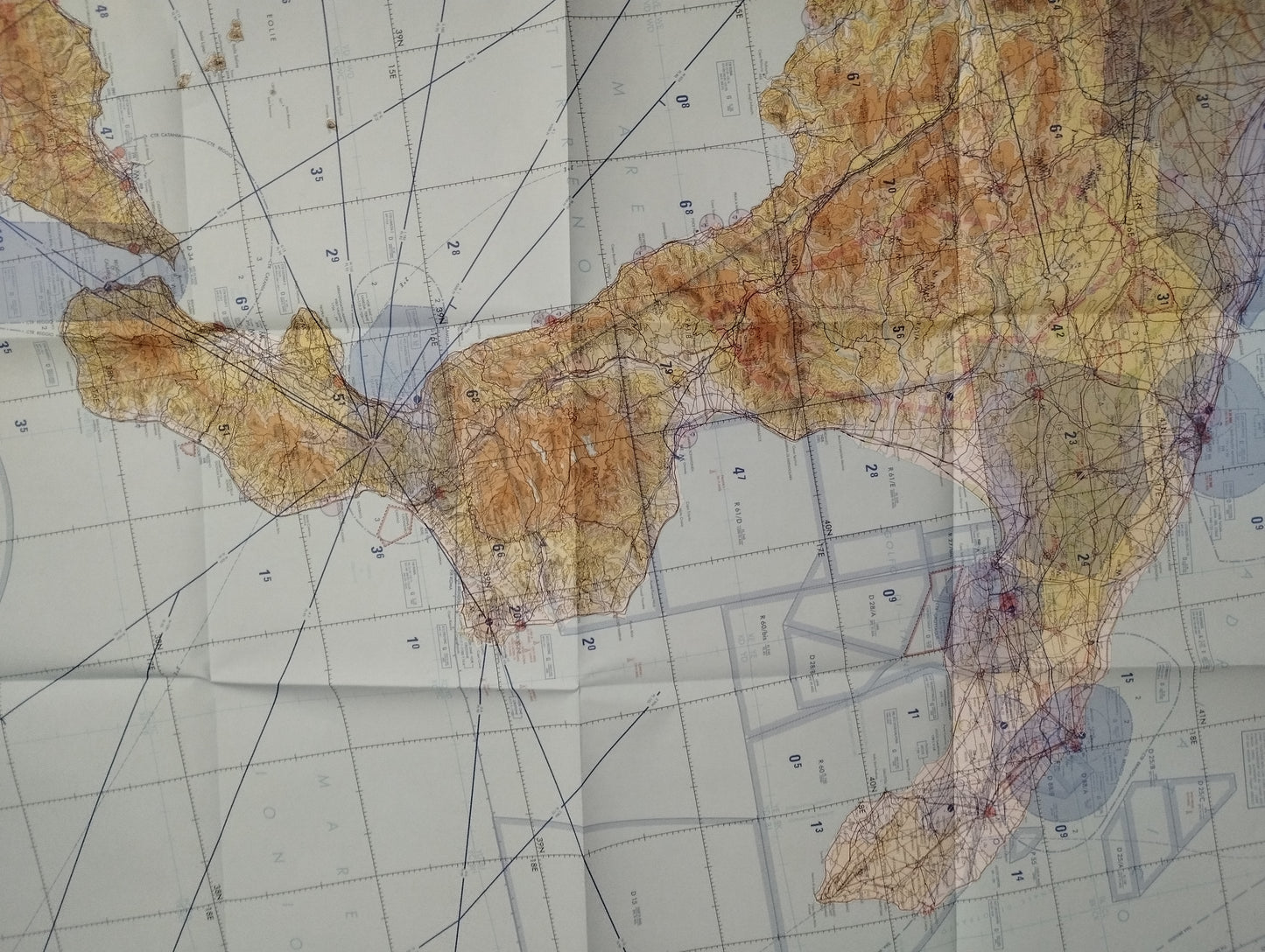 Ciga Aeronautica Militare BBQ Navigation Chart
 Scale 1:500,000