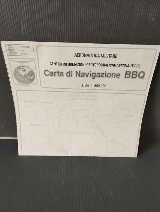 Ciga Aeronautica Militare BBQ Navigation Chart
 Scale 1:500,000