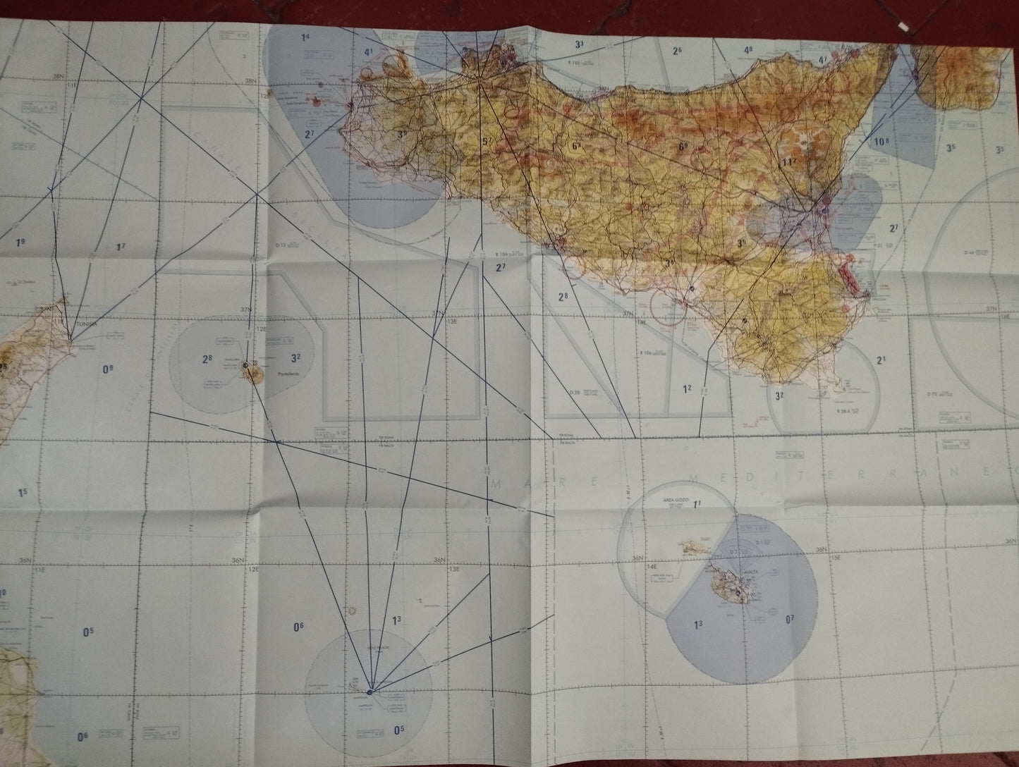 Ciga Aeronautica Militare BBQ Navigation Chart
 Scale 1:500,000