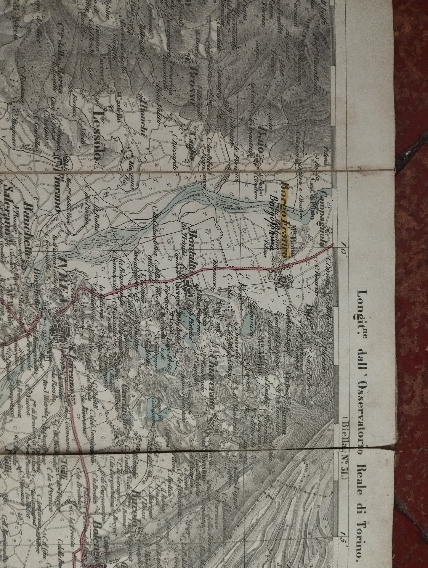 Ancient map of Ivrea

 Longitude from the Royal Observatory of Turin