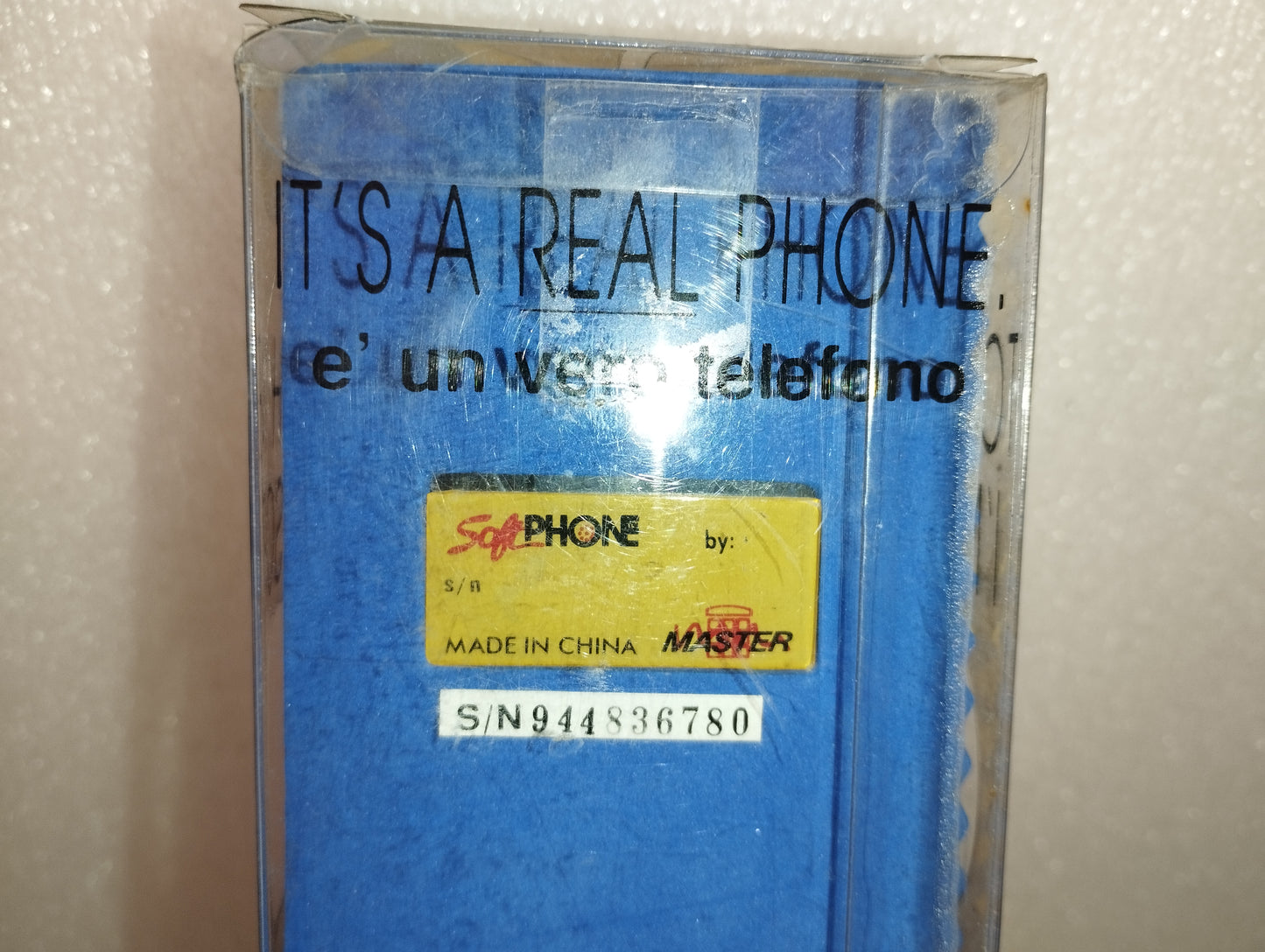 Telefono Softphone Master In Gommapiuma Anni 90 Parzialmente funzionante