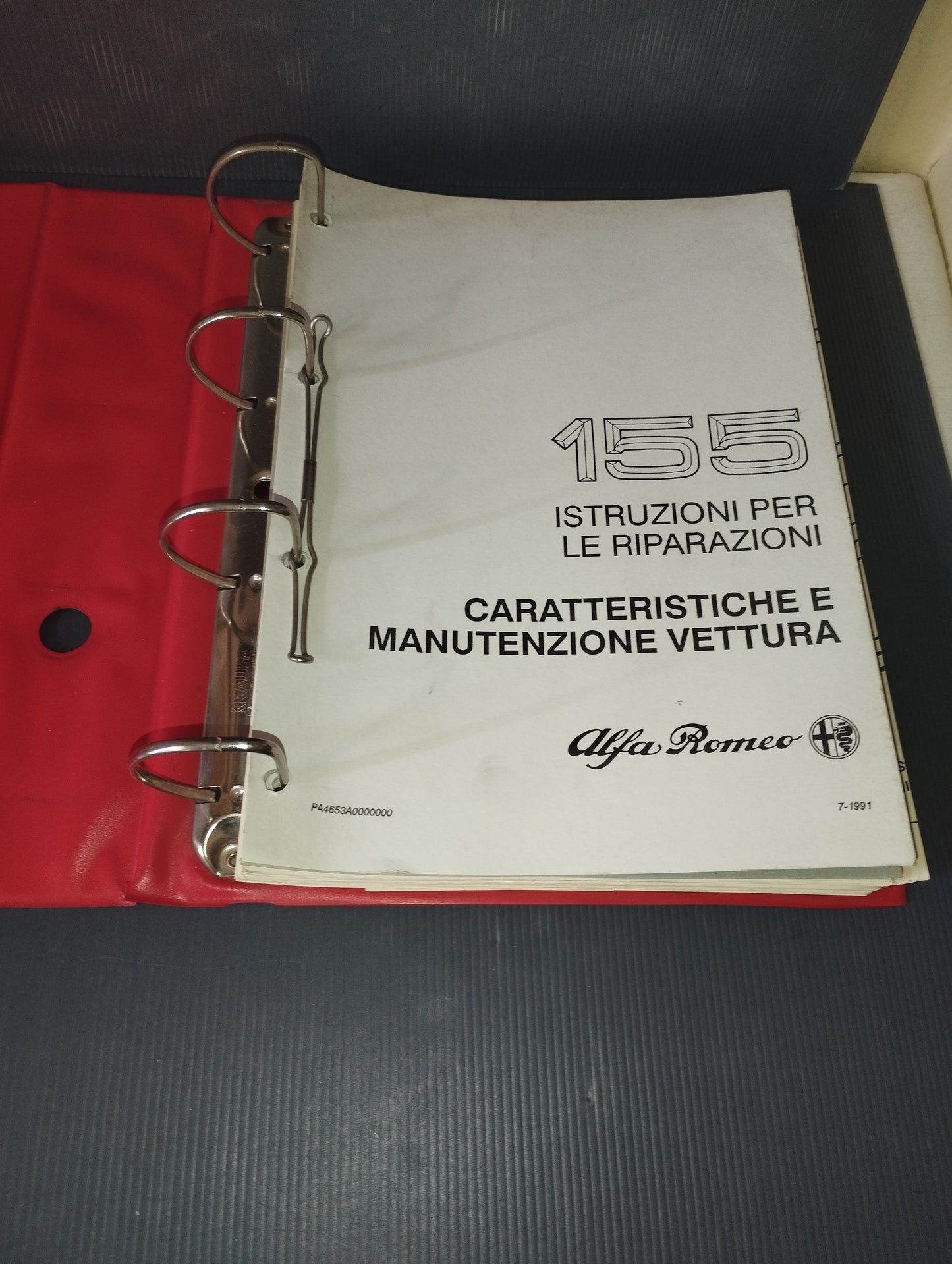 Manuale Istruzioni Per Le Riparazioni Alfa Romeo 155 Originale

1a Edizione 07/91