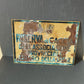 Ancient metal hunting reserve plaque

 Metalgraf DM Milan 44946

 Plate dimensions approximately 34 x 24.5 cm