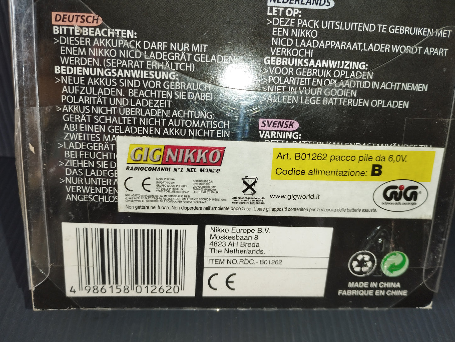 Nikko Battery 6.0V 750mAh

 Giga Power Pack