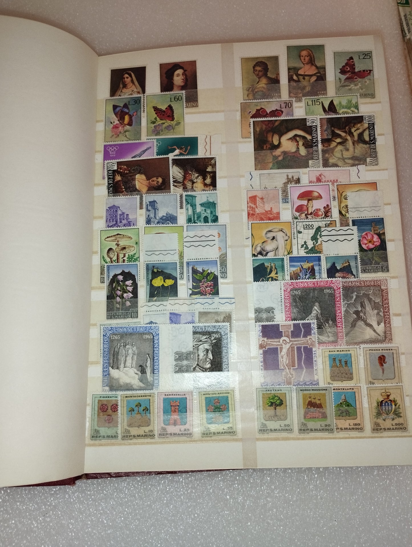 San Marino/Vatican Post stamp collection