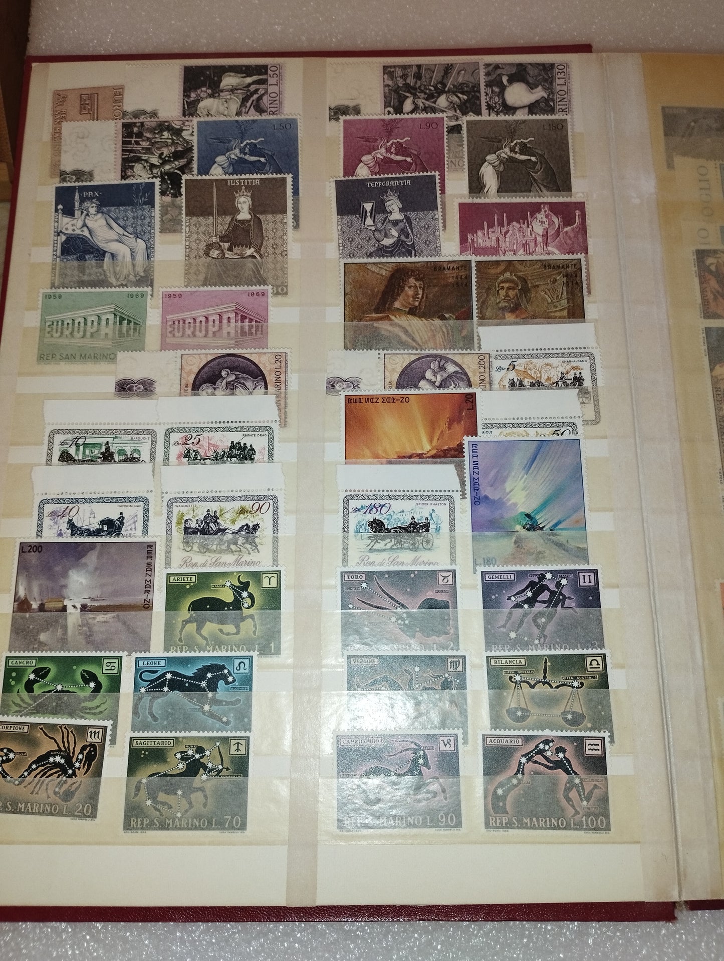 San Marino/Vatican Post stamp collection