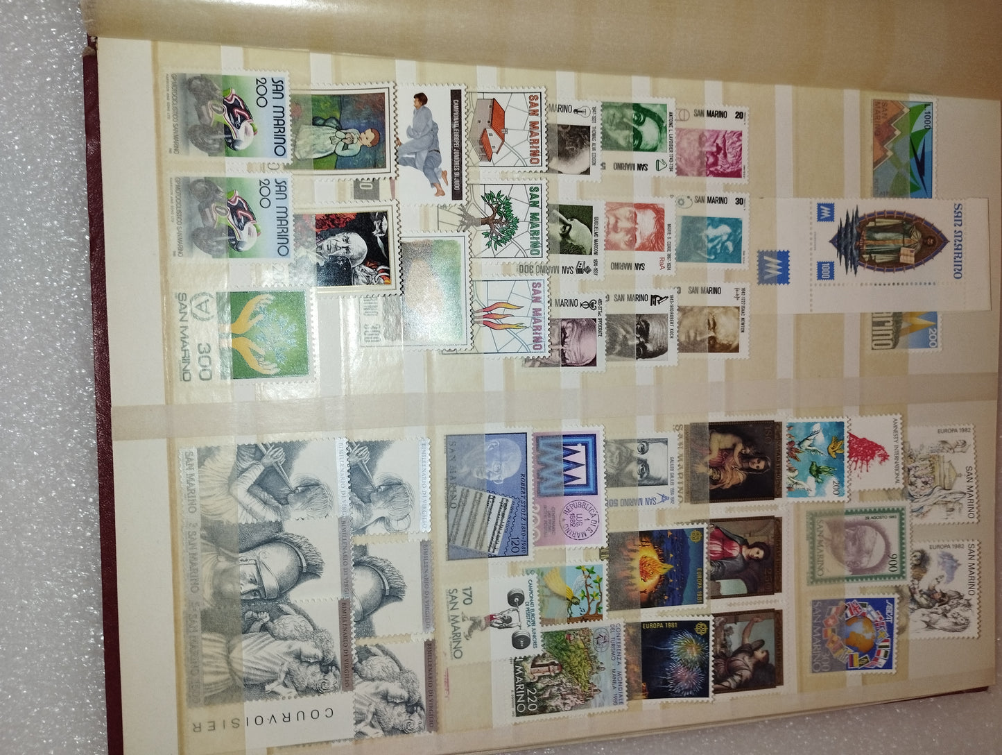 San Marino/Vatican Post stamp collection